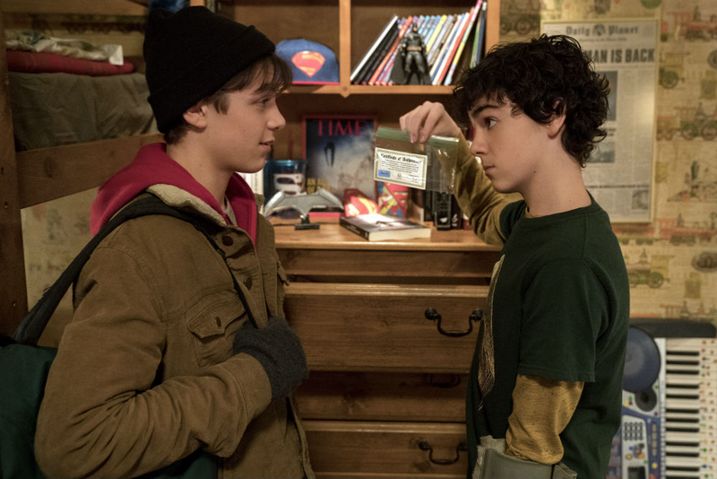 Freddy and Billy explore Freddy’s room which, as you can see, is filled with DC stuff.